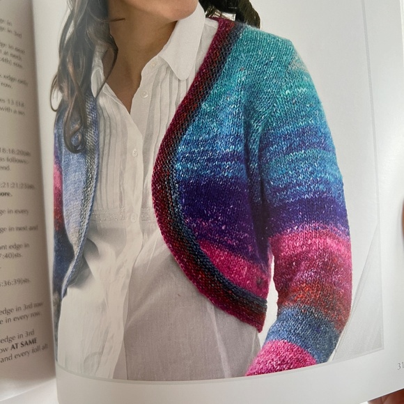 NORO Designer Mini Knits TWO By Jenny Watson Crop Sweaters Mitts Hats - Picture 8 of 12